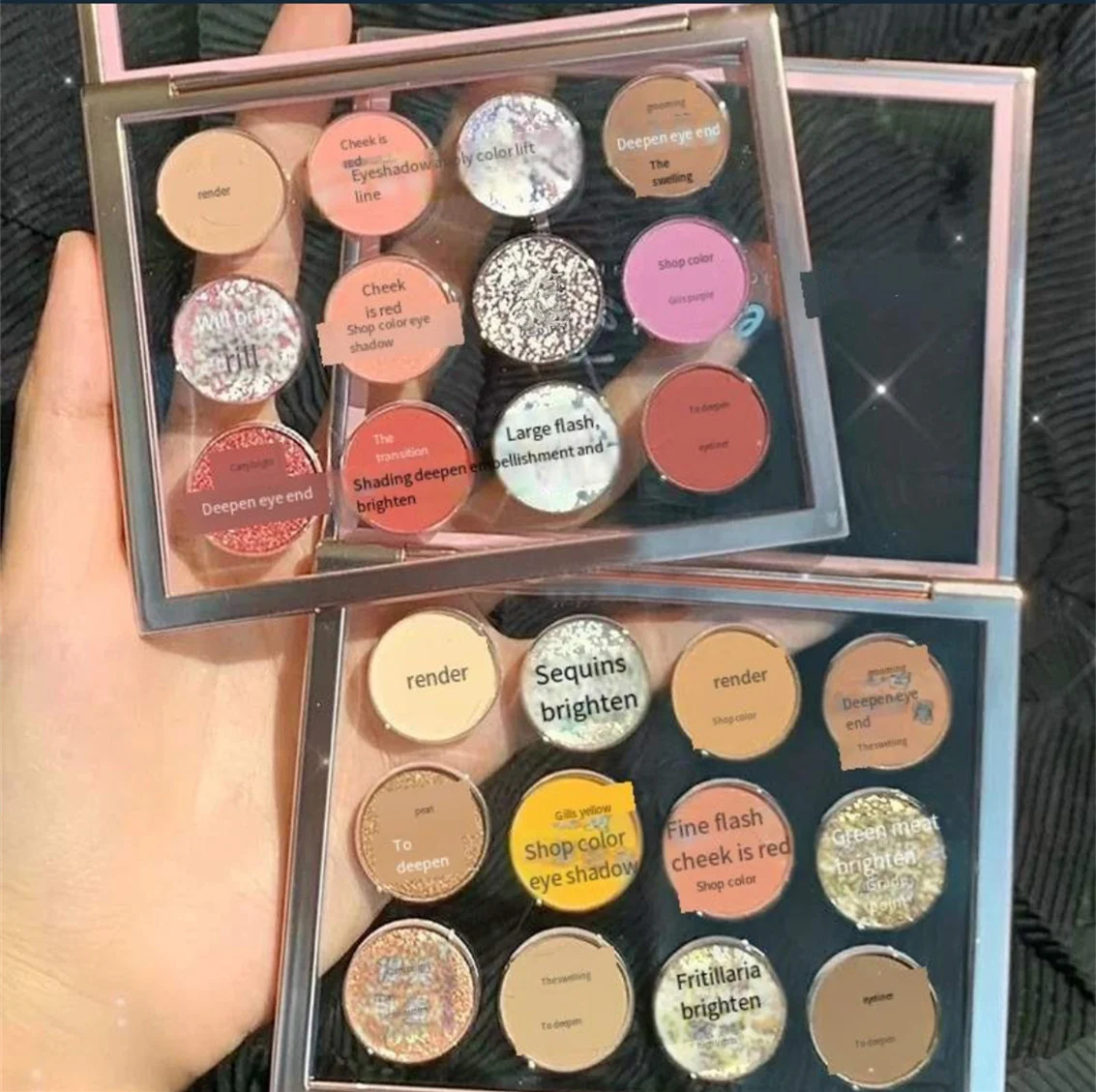 Transparent 12-color eyeshadow palette    HA0444 - Image 4