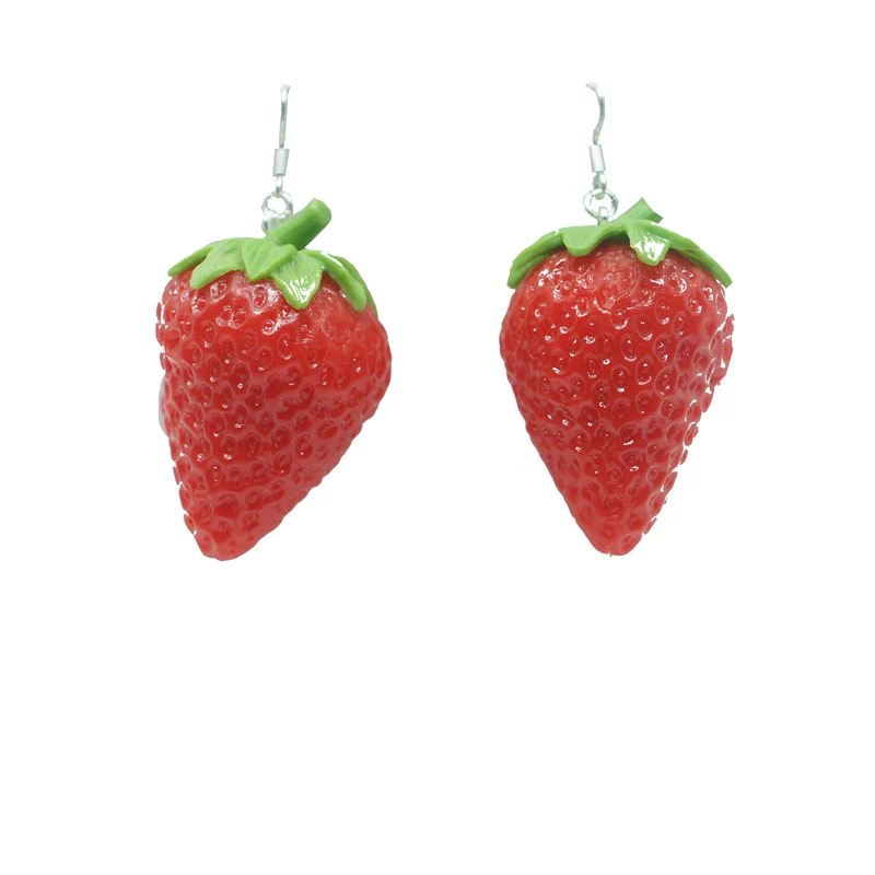 Trendy strawberry earrings   HA1788 - Image 5