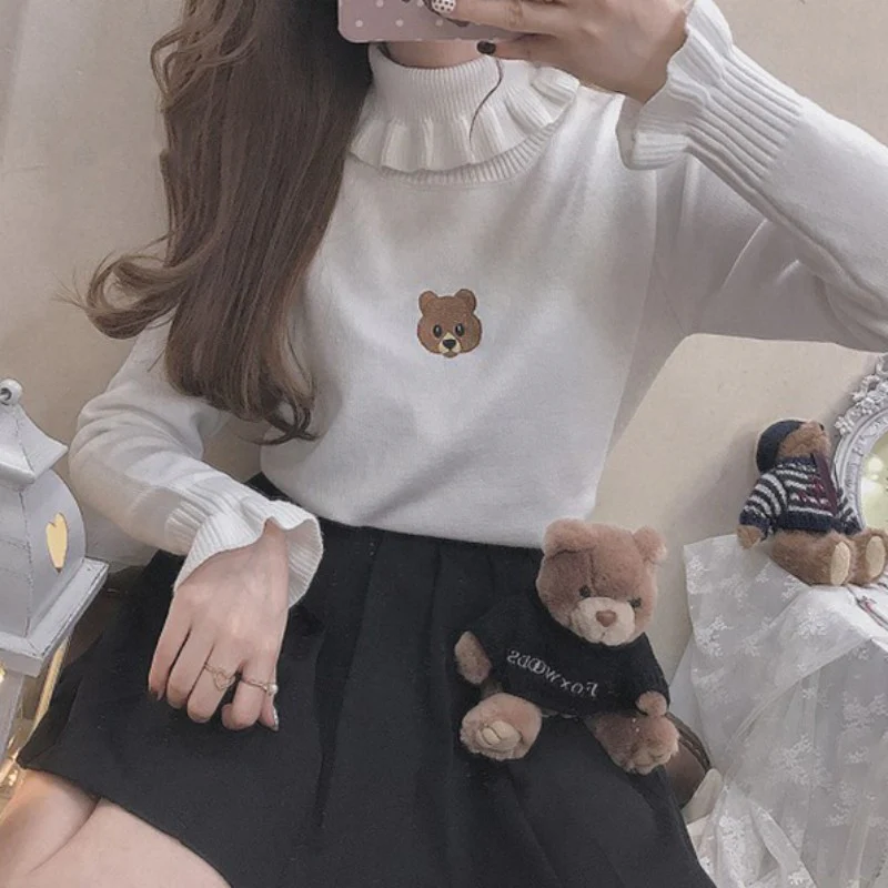 Turtleneck knitted bottoming shirt   HA1497 - Image 2