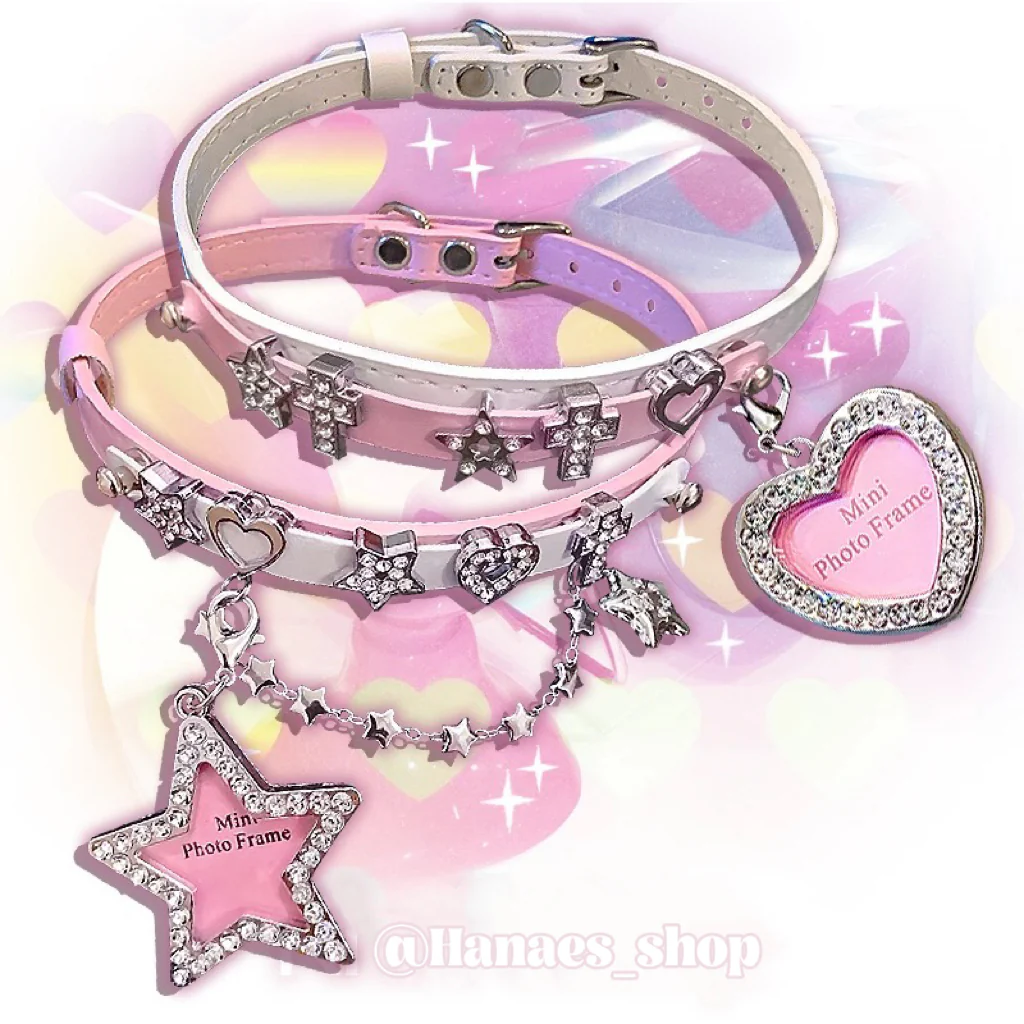 Two-color star love choker HA2506 - Image 3