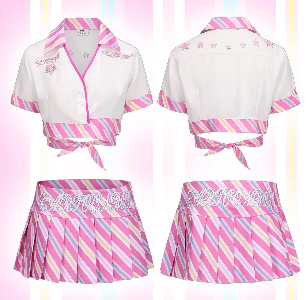 Two-Tone Shirt Set HA29707 - Image 7