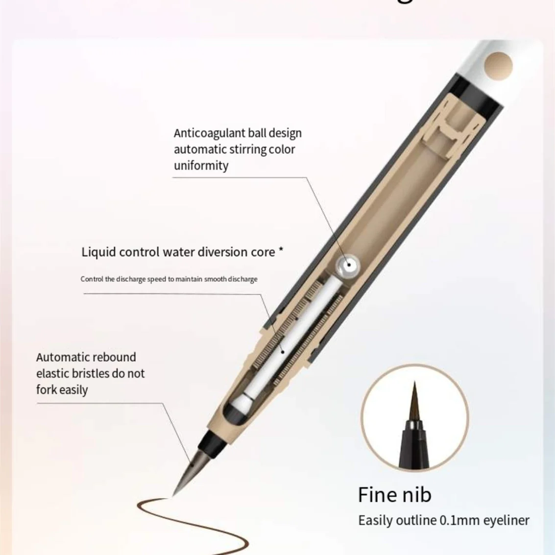Ultra-fine color liquid eyeliner HA0123 - Image 4
