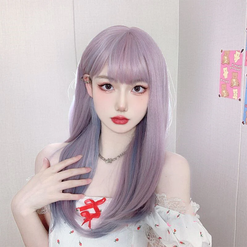 Unicorn Purple Gradient Lolita Wig   HA1137 - Image 2