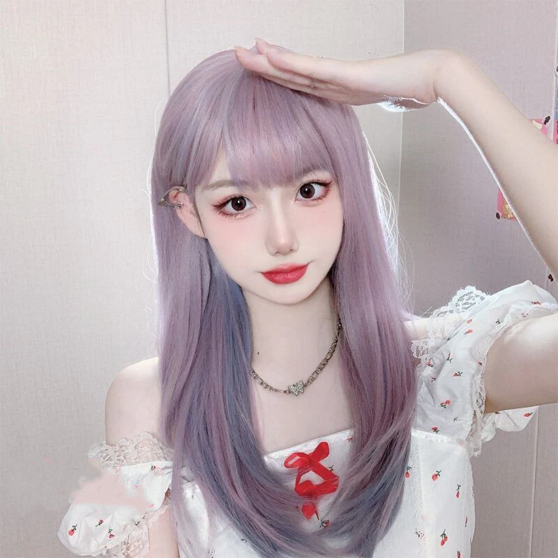 Unicorn Purple Gradient Lolita Wig   HA1137 - Image 4