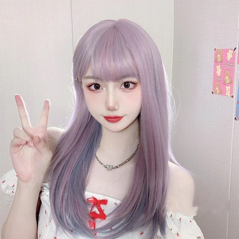 Unicorn Purple Gradient Lolita Wig   HA1137 - Image 5