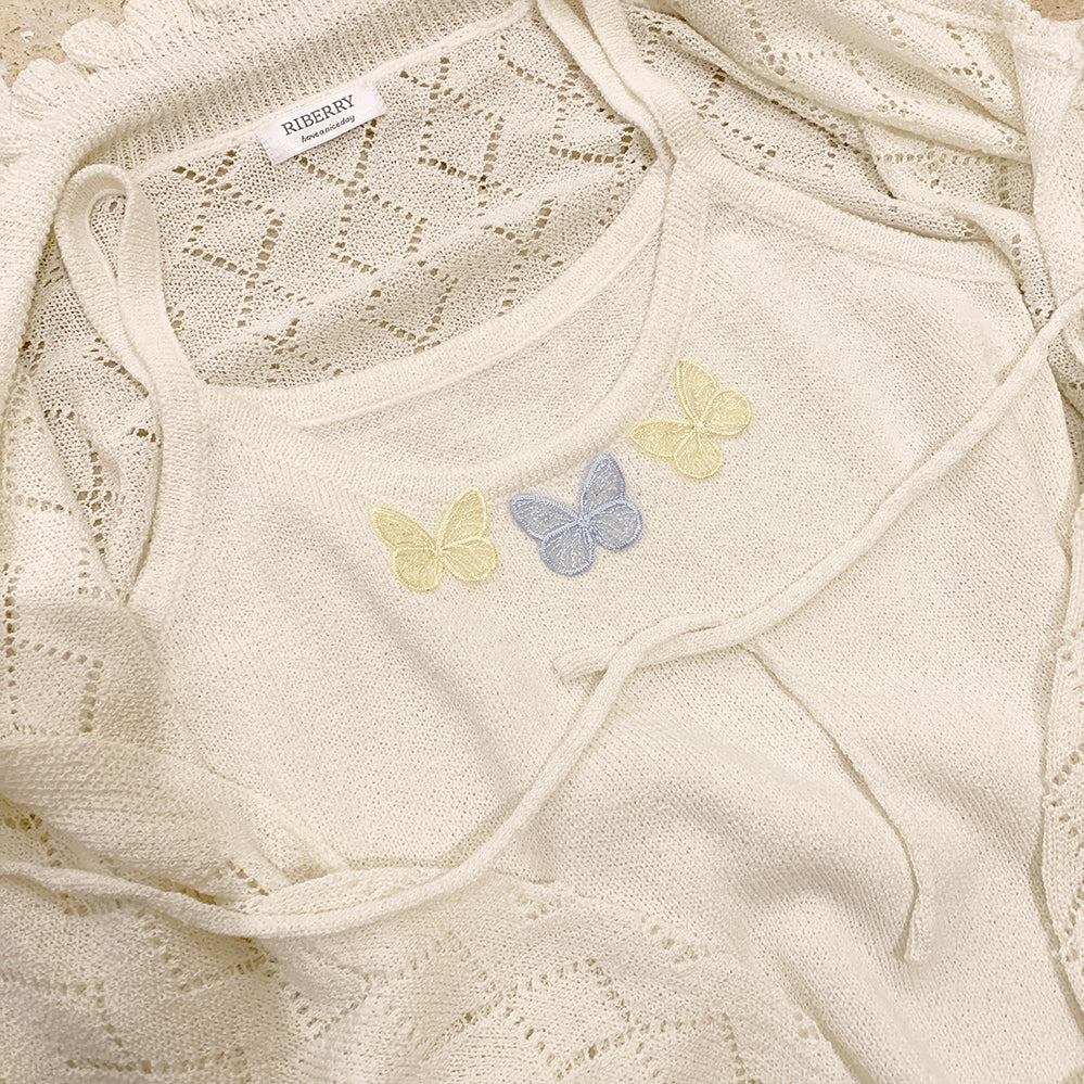 Versatile Cream Knit Cardigan   HA0558 - Image 7