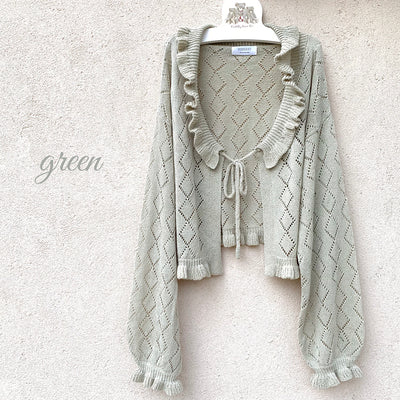 Versatile Cream Knit Cardigan   HA0558 - Image 8