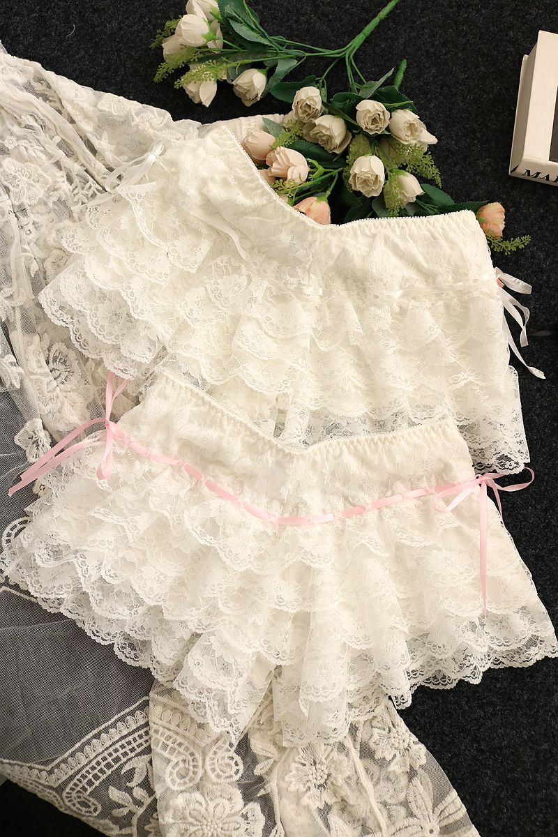 Versatile loose lace hot pants three-point pants  HA0405 - Image 3
