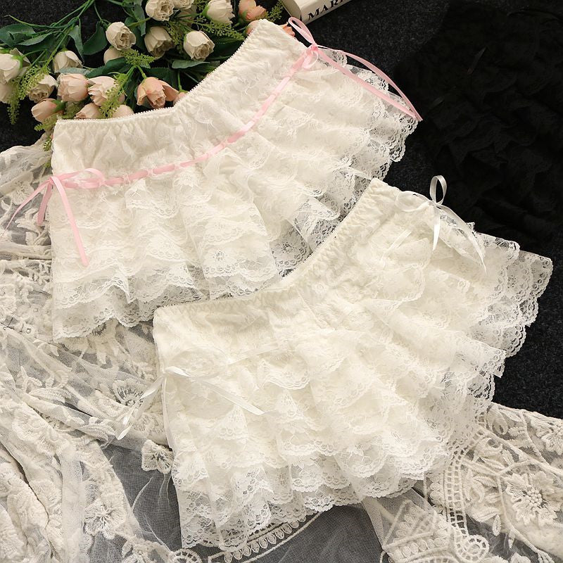 Versatile loose lace hot pants three-point pants  HA0405 - Image 4