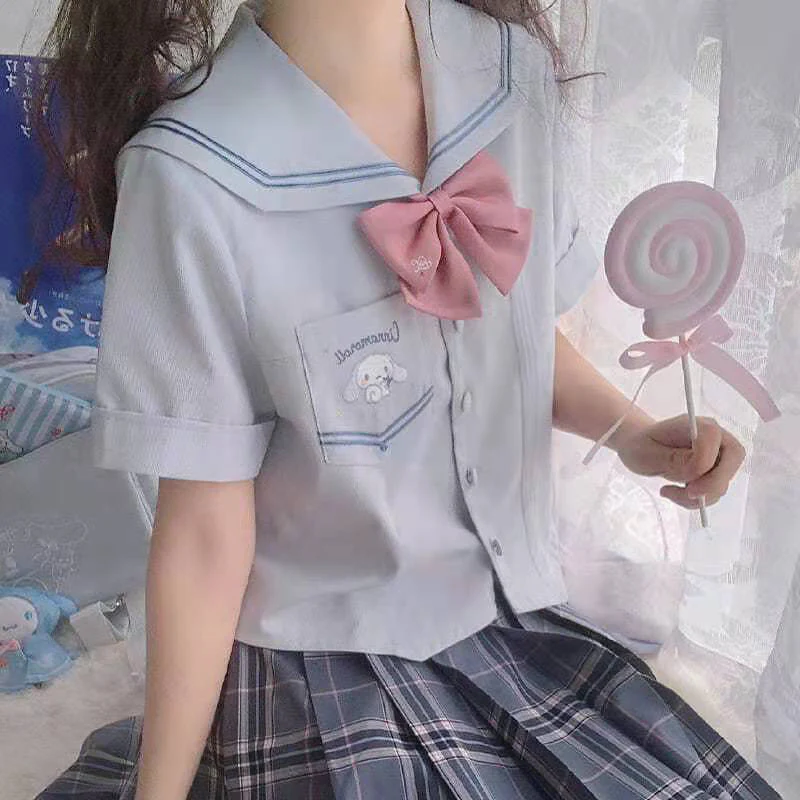 Versatile Short Sleeve Slim Fit Shirt Top HA0593 - Image 4