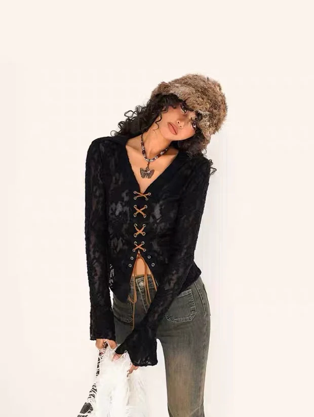 Vintage Lace Blouse HA29704 - Image 4