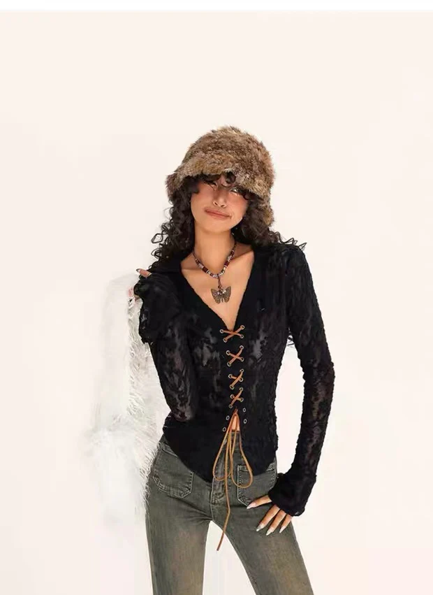 Vintage Lace Blouse HA29704 - Image 5
