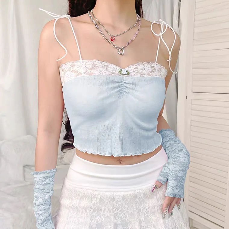 Vintage Lace Pleated Small Sling HA0564 - Image 5