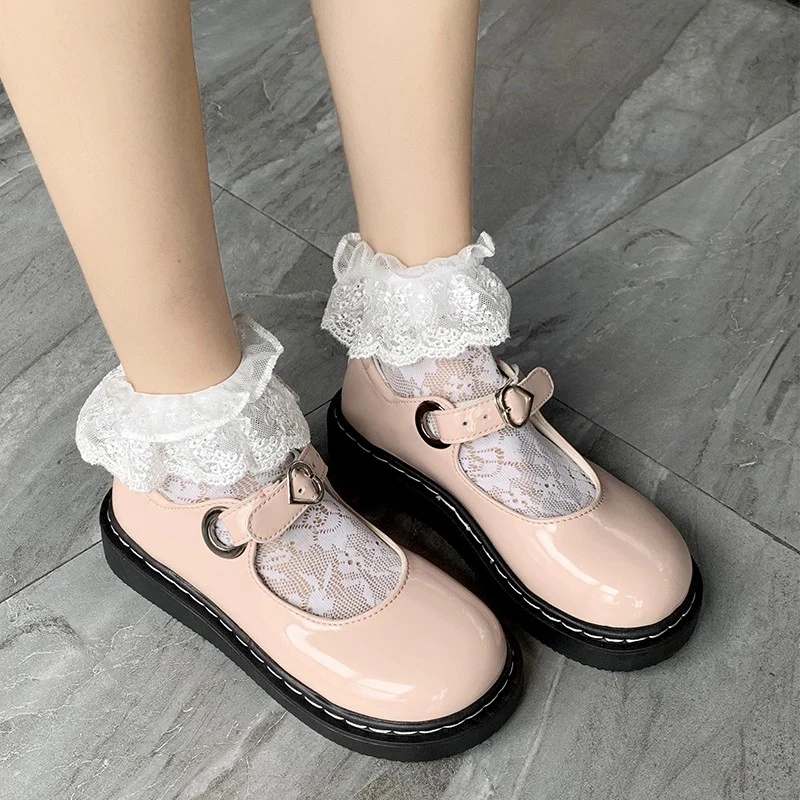 Vintage Mary Jane leather shoes   HA1750 - Image 3