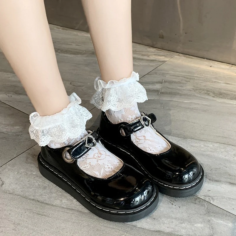 Vintage Mary Jane leather shoes   HA1750 - Image 4