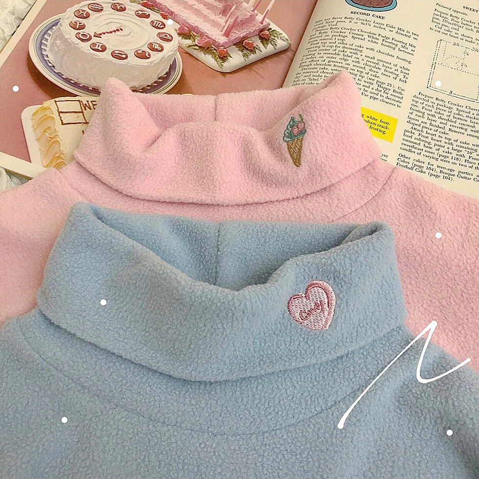 Warm pink and blue color autumn and winter long sleeves  HA1397 - Image 2