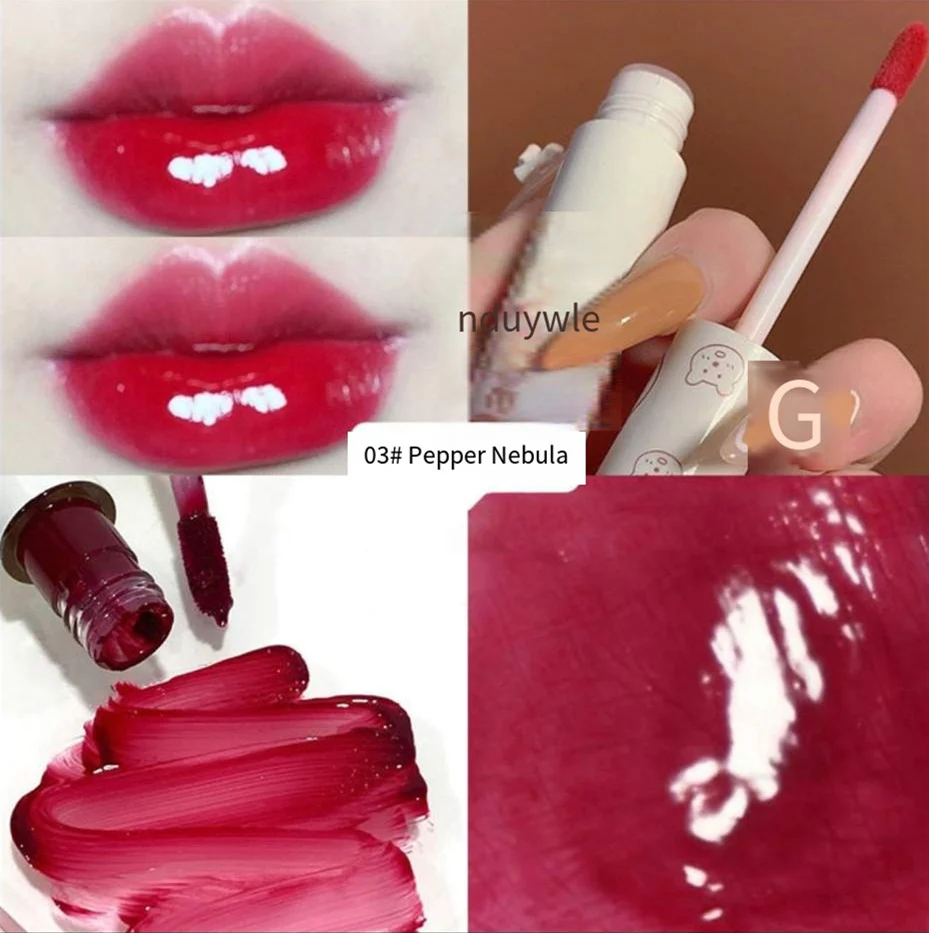Water glossy clear glass lip    HA0662 - Image 4