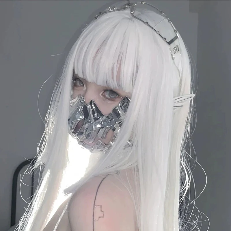 White air bangs wig   HA1888 - Image 2