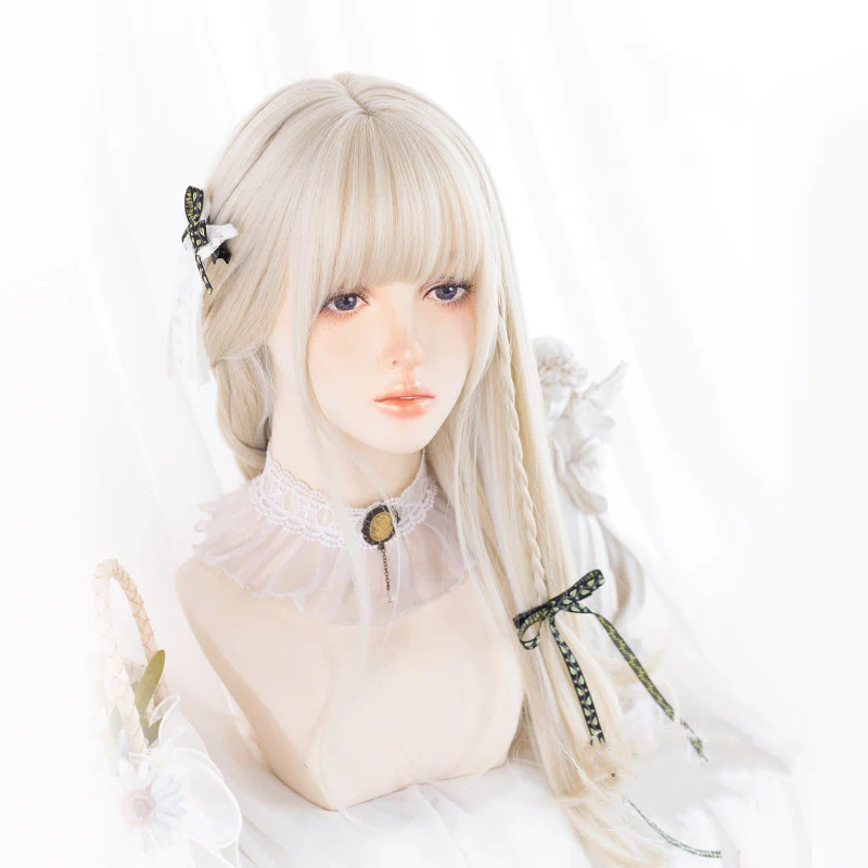 White long wig  HA0048 - Image 11