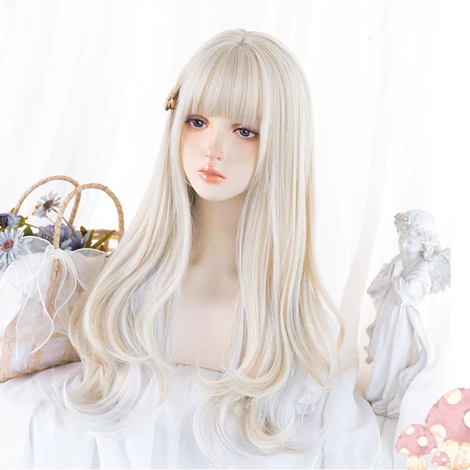 White long wig  HA0048 - Image 8