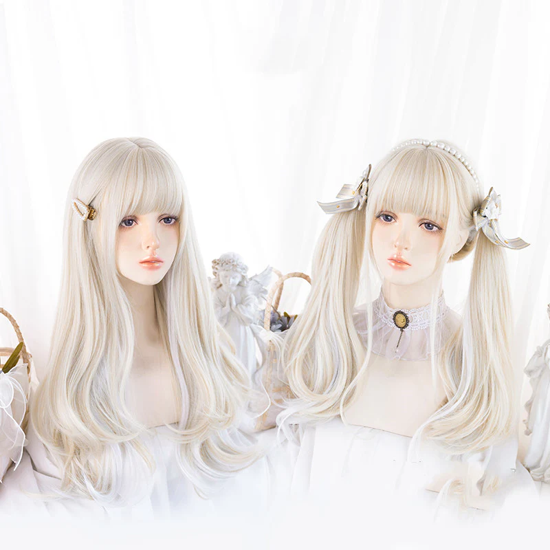 White long wig  HA0048 - Image 9