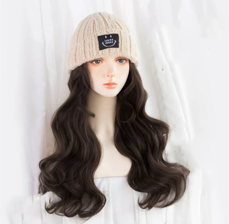 Wig cap one detachable long curly hair  HA0077 - Image 2