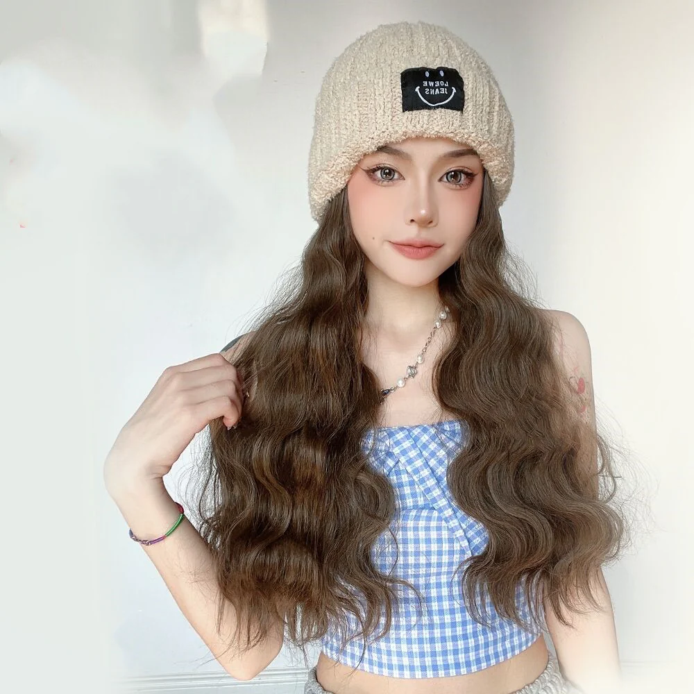 Wig cap one detachable long curly hair  HA0077 - Image 3
