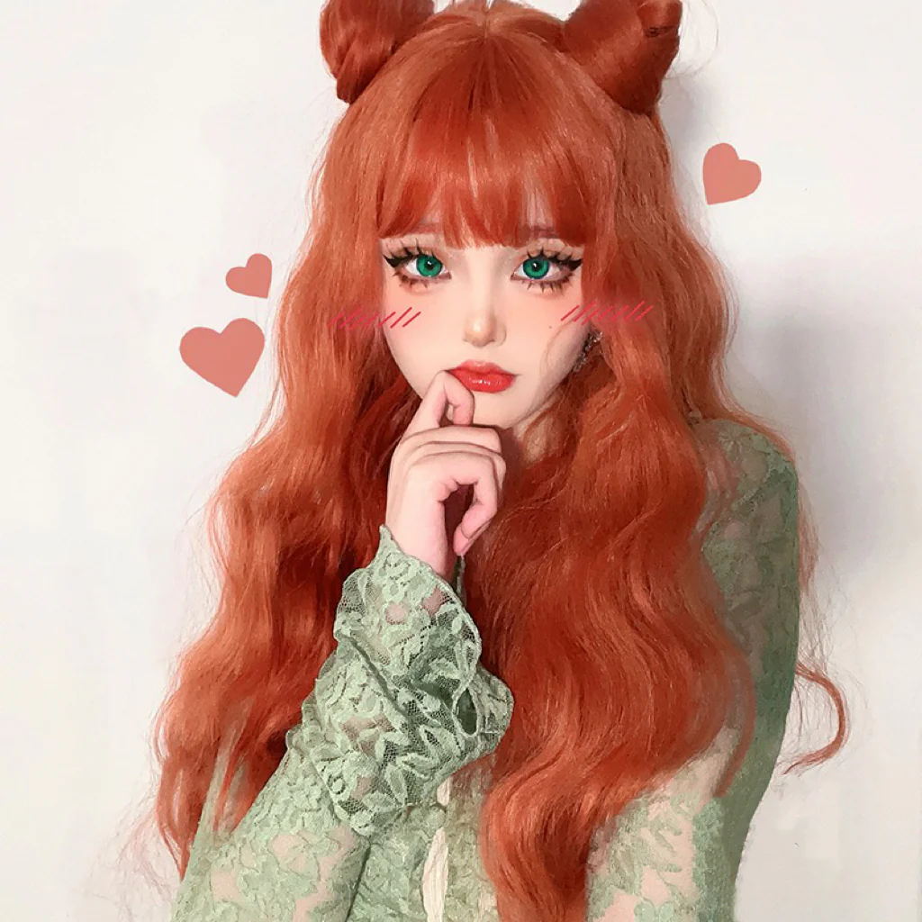 Wool curly long curly hair wig HA1278 - Image 2