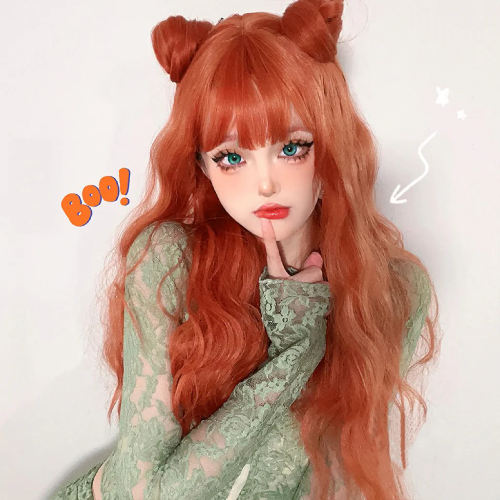 Wool curly long curly hair wig HA1278 - Image 5