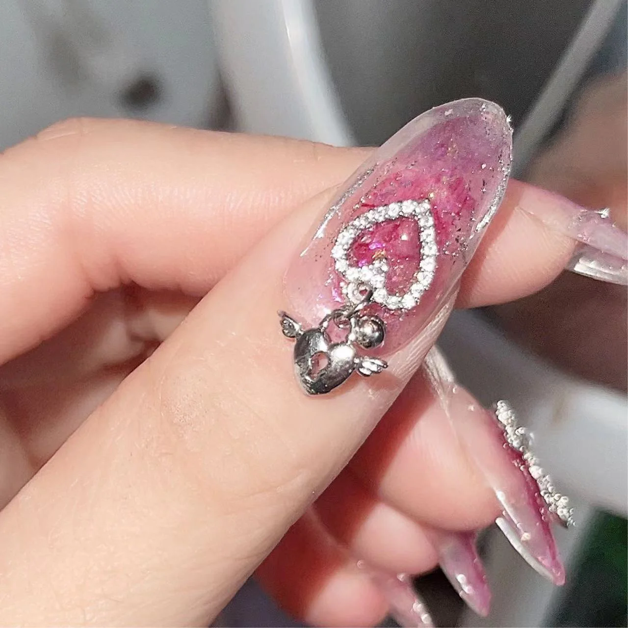 Pink wear nails  HA0667 - Image 3