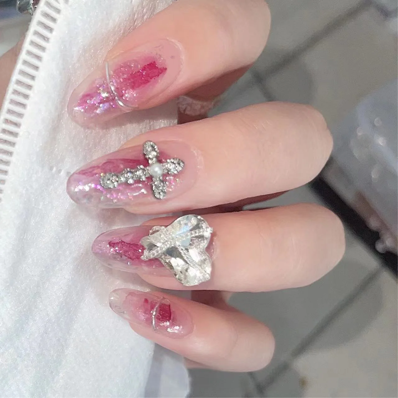 Pink wear nails  HA0667 - Image 4