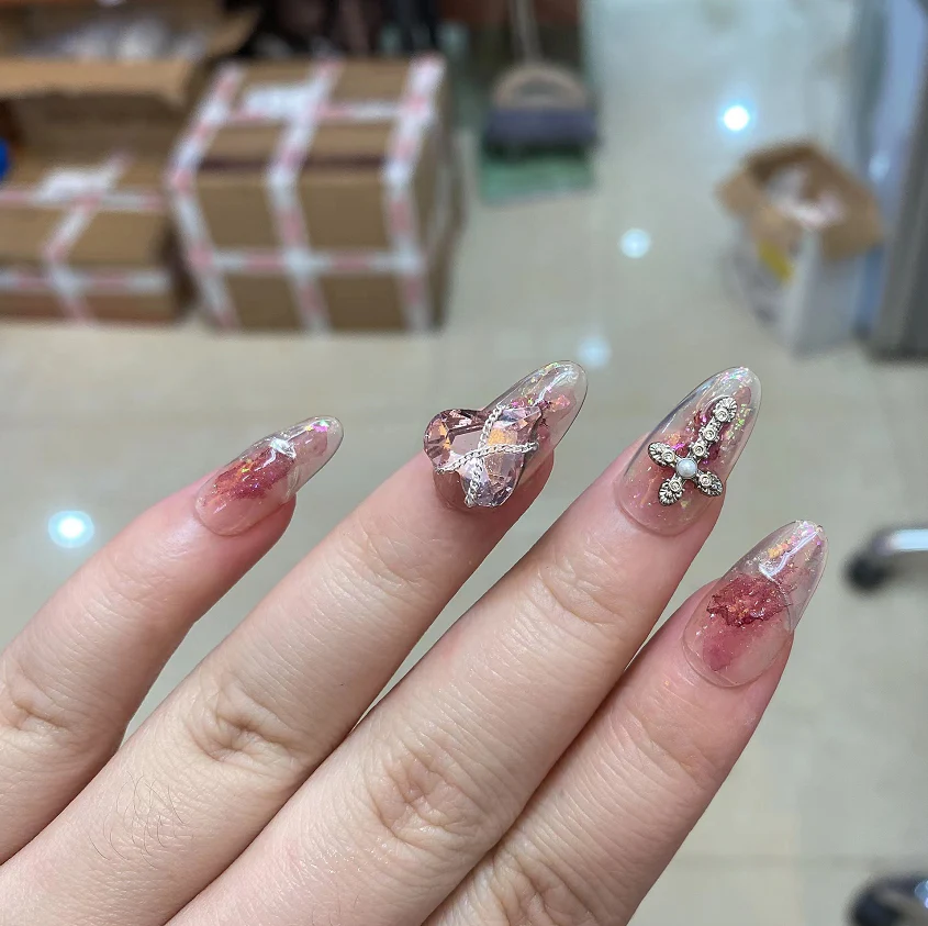 Pink wear nails  HA0667 - Image 5