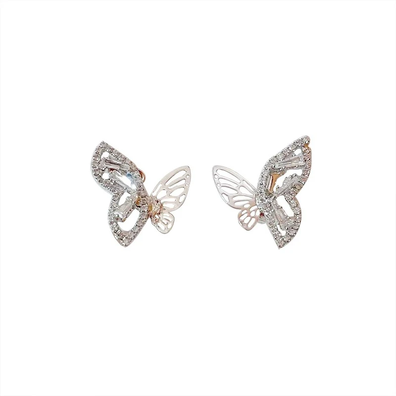 Zircon Hollow Butterfly Ear Clip HA1725 - Image 5